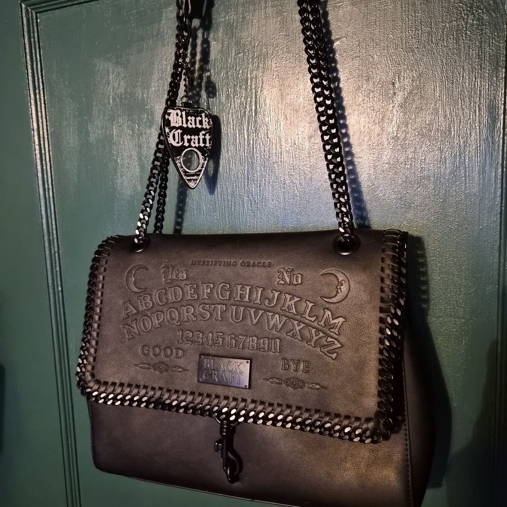 Blackcraft Faux Leather Ouija Crossbody Bag